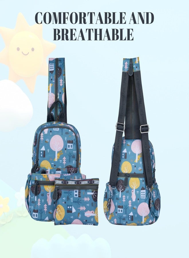 MISTYCDEP 33L Polyster Cute and Stylish School Bag for Girls and Boys - Perfect Backpack for School, College, Office, Travel and Tution Durable School bags for Kids, Laptop Bag ((Blue)) - Image 3